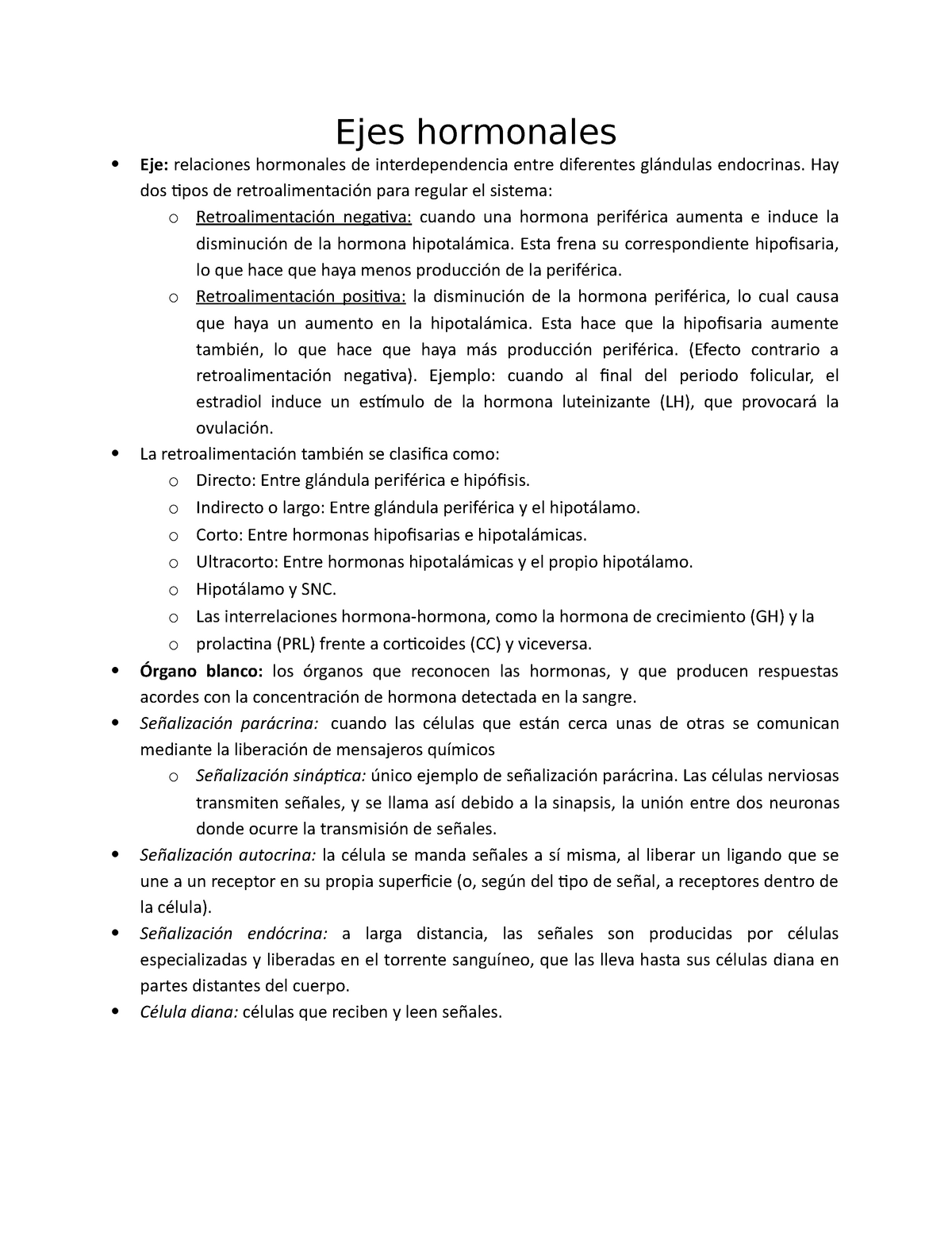 Ejes Hormonales Ejes Hormonal Ejes Hormonales Eje Relaciones Hormonales De Interdependencia 0377