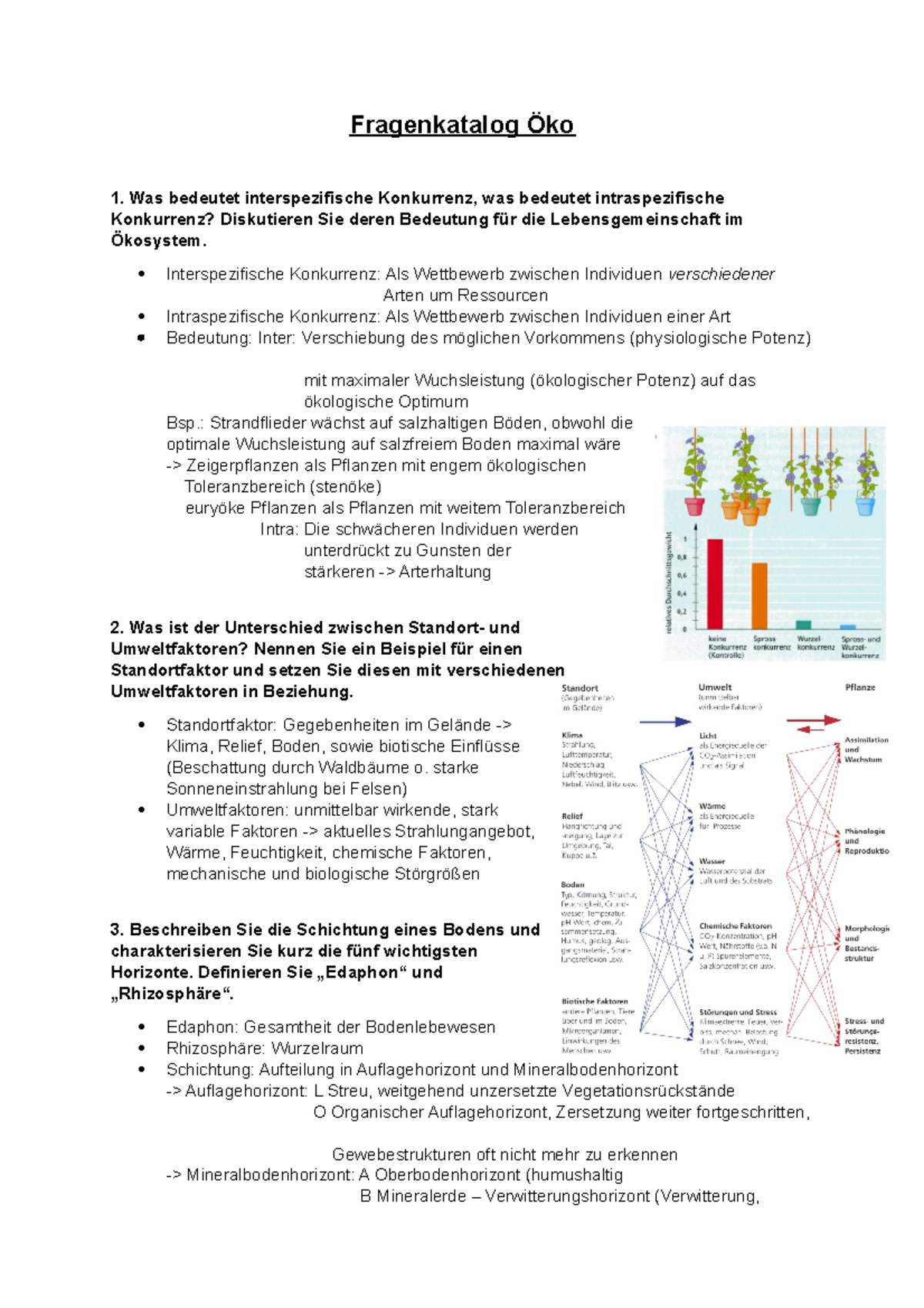 Intra Und Interspezifische Konkurrenz Öko - dadwadada - Fragenkatalog Öko Was bedeutet interspezifische