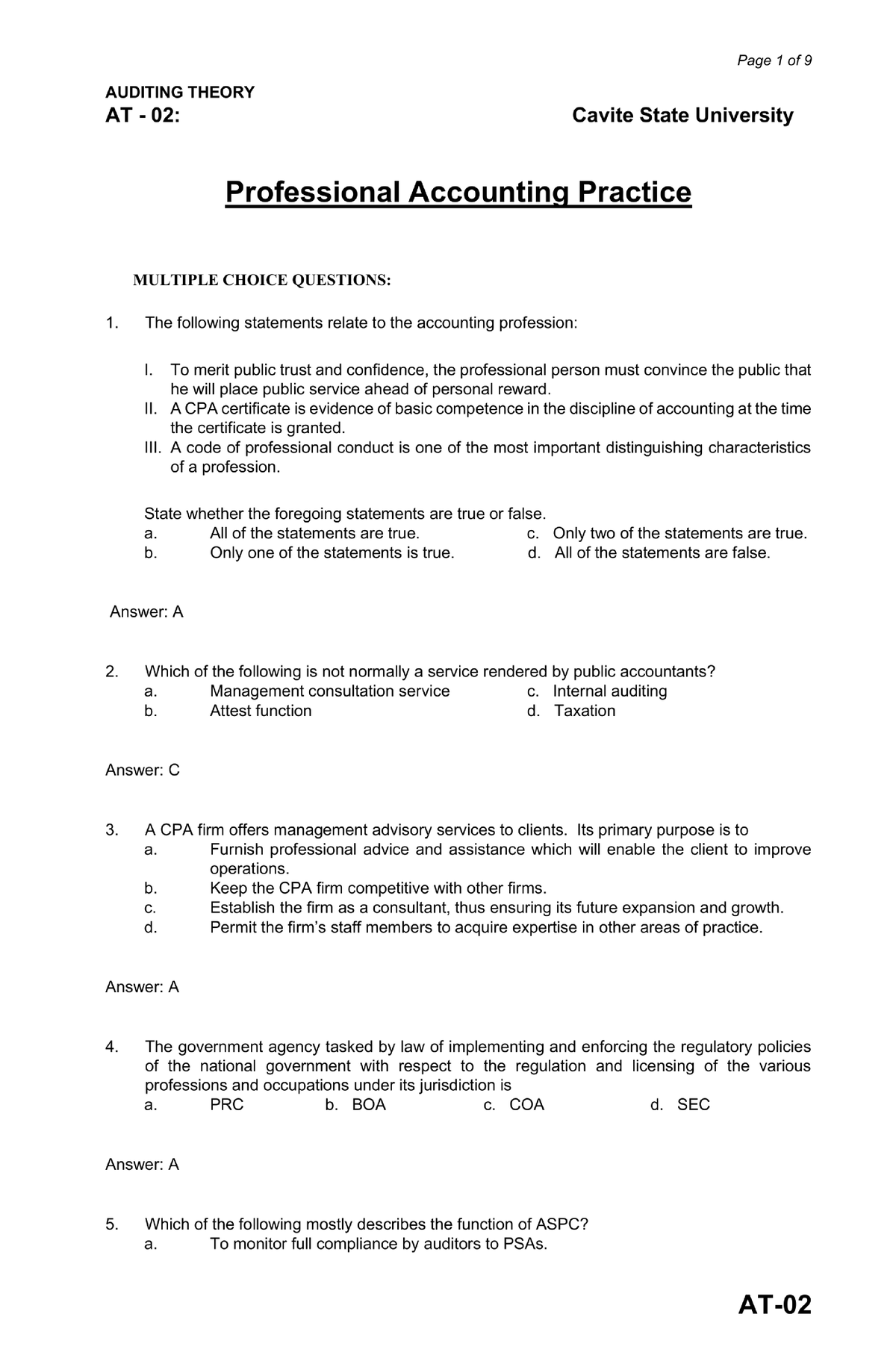 AT-02 - N/A - BS Business Management Major In Financial Management ...