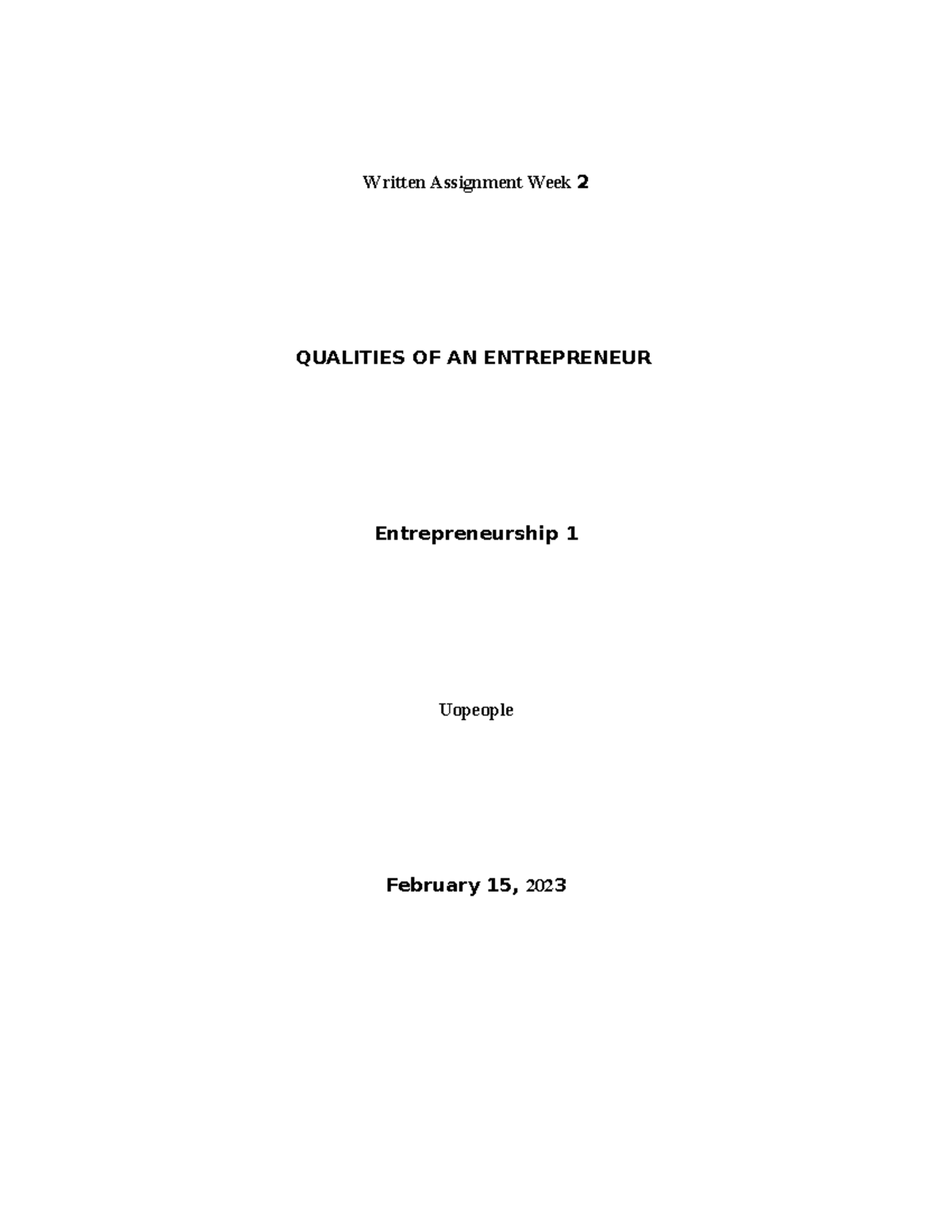 Week 4 Written Assignment Week 4 Bus 3303 Uopeople Studocu Week 4 Written Assignment Week 4 Bus 3303 Uopeople Studocu