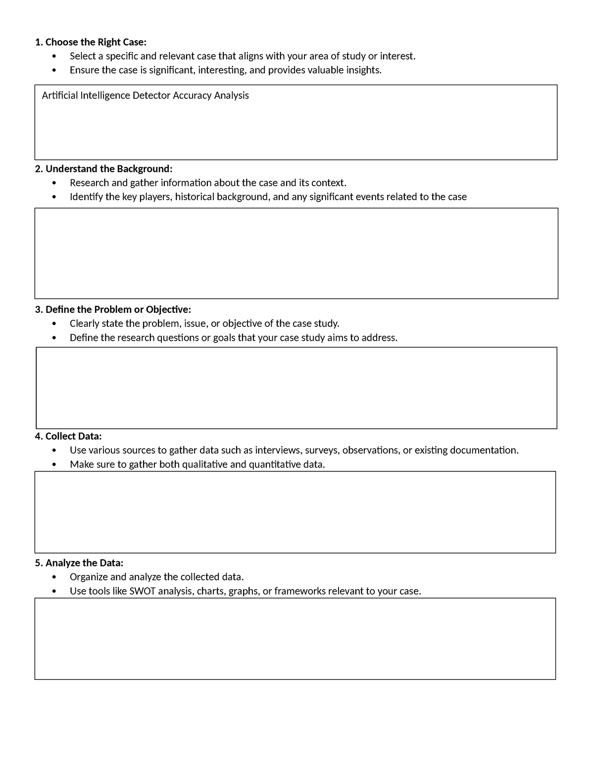 CASE Study - refhfdfvfgerszvdfxc - 1. Choose the Right Case: Select a ...