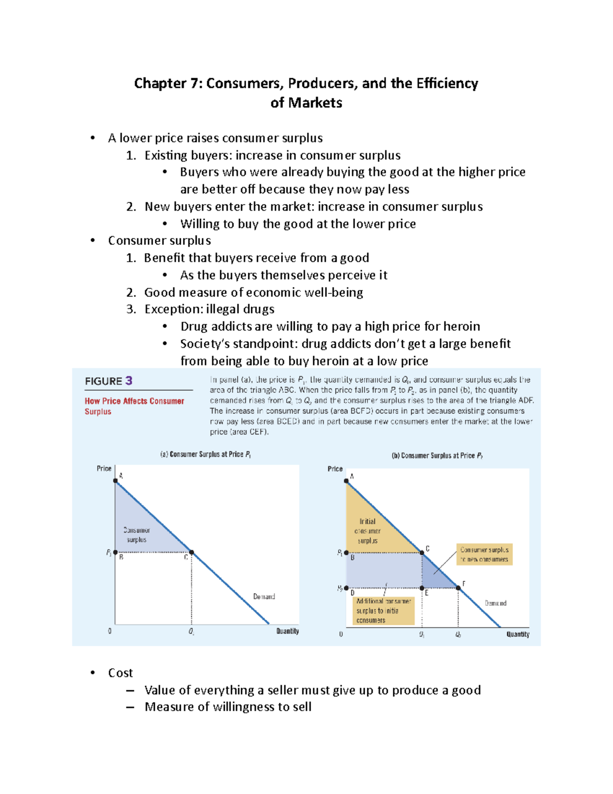 Chapter 7 - Part 2 - Consumers, Producers, And The Efficiency Of ...