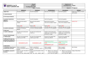 A Detailed Lesson Plan in English II - Objectives At the end of the ...