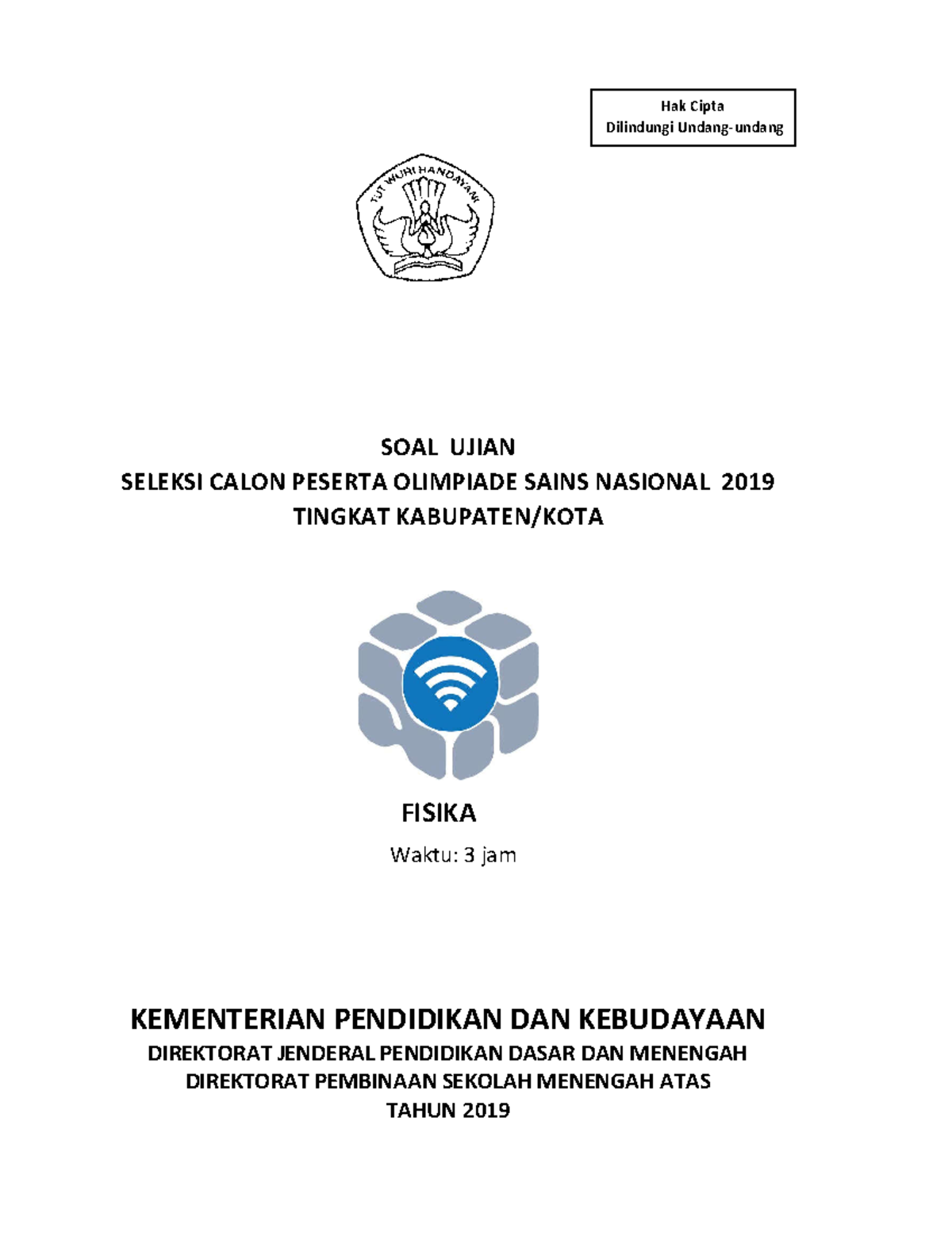 Pembahasan Soal OSK Fisika SMA 2019 - SOAL UJIAN SELEKSI CALON PESERTA ...