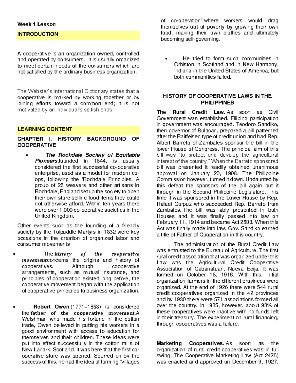 coop-history-of-cooperative-laws-in-the-philippines-week-1-lesson