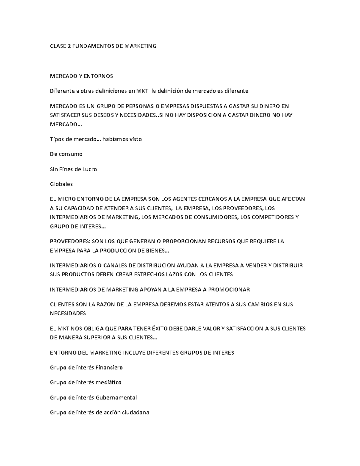 Clase 2 Fundamentos DE Marketing 2022 - CLASE 2 FUNDAMENTOS DE ...