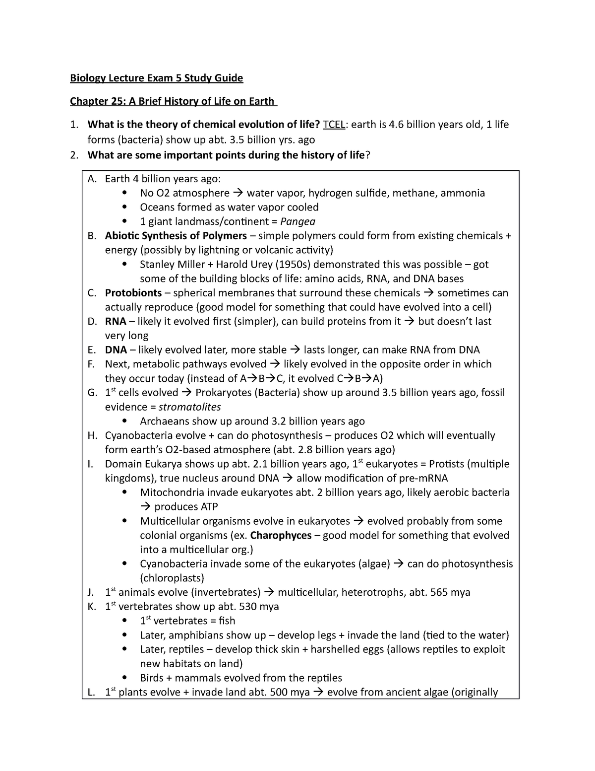 biology-lecture-exam-5-study-guide-3-billion-yrs-ago-what-are-some