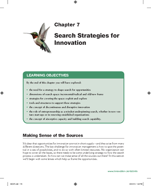 Innovation as a process - Chapter 5: Innovation as a process Learning ...