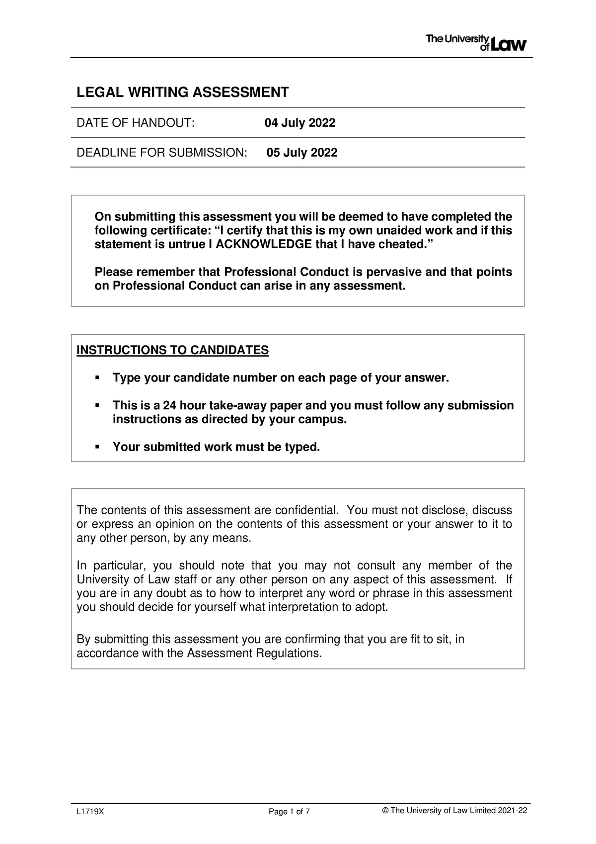 Legal Writing Defined Terms