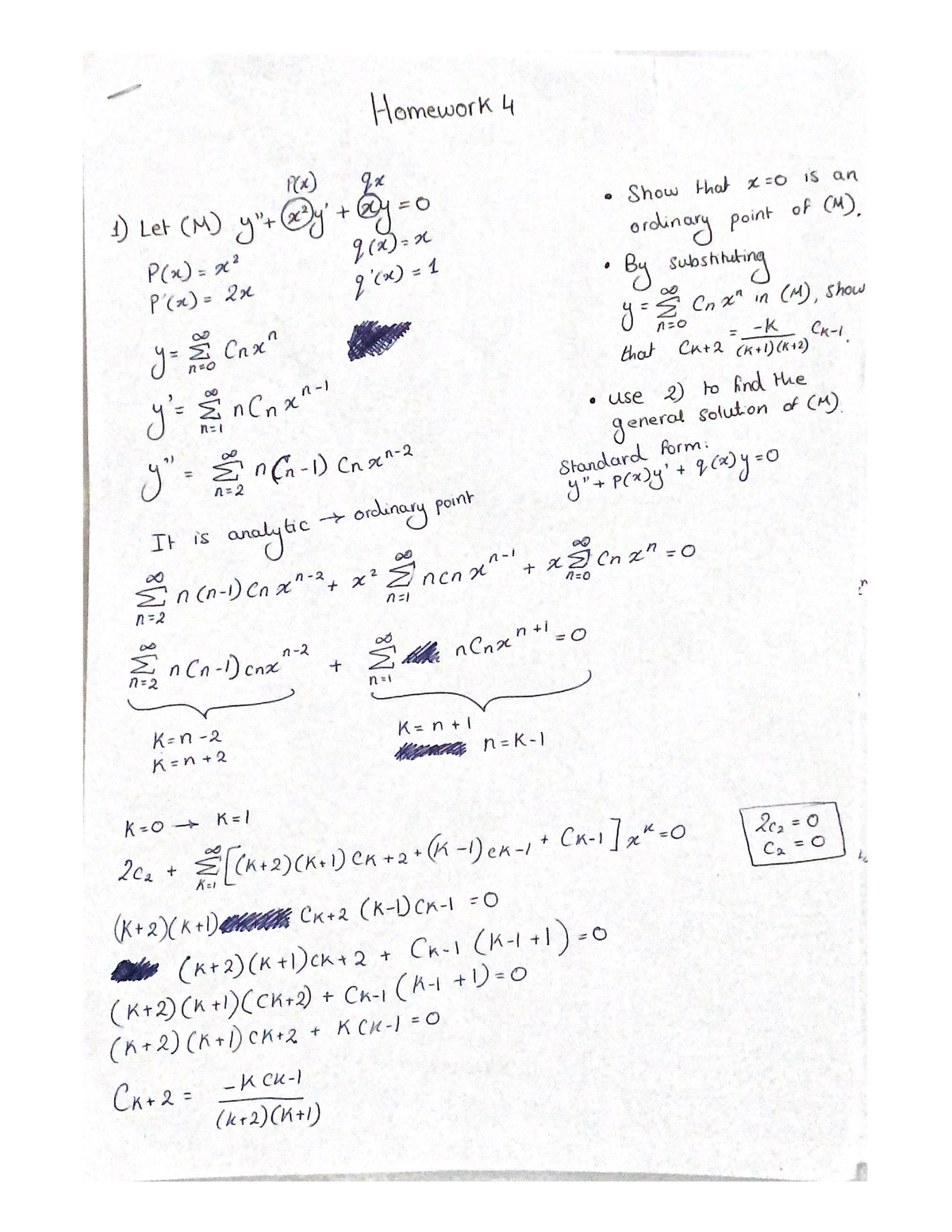 Homework 4 - Differential Equations Chapter 6 Example - Studocu