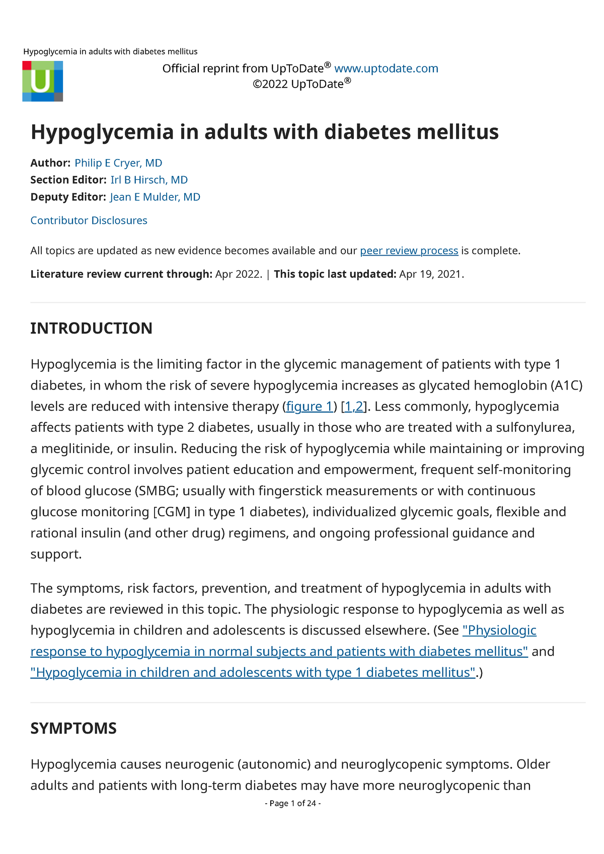 Hypoglycemia In Adults With Diabetes Mellitus Official Reprint From   Thumb 1200 1697 