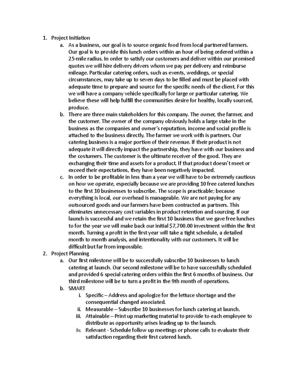 RNM1 TASK 1 - RNM1 Assessment task 1 - Project Initiation a. As a ...