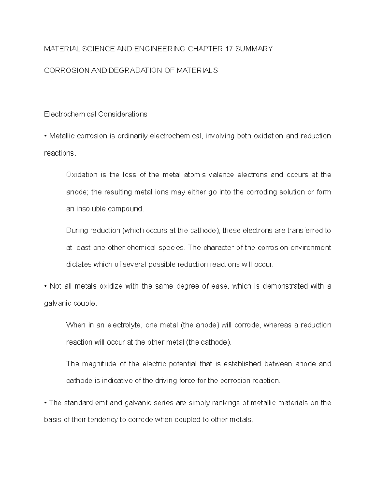 Corrosion and Degradation of Materials - MATERIAL SCIENCE AND ...