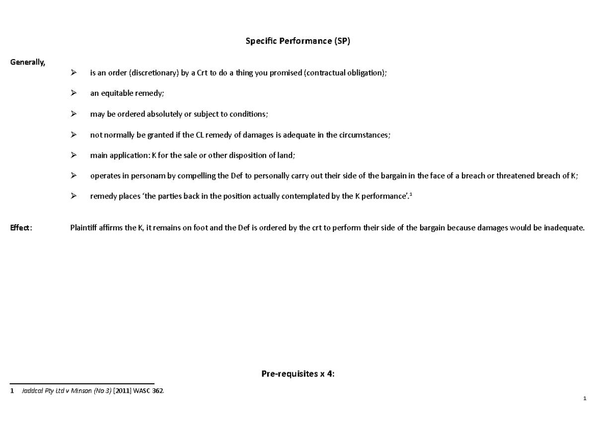 Tutorial Week 8 - Specific Performance Flow Chart - Specific ...