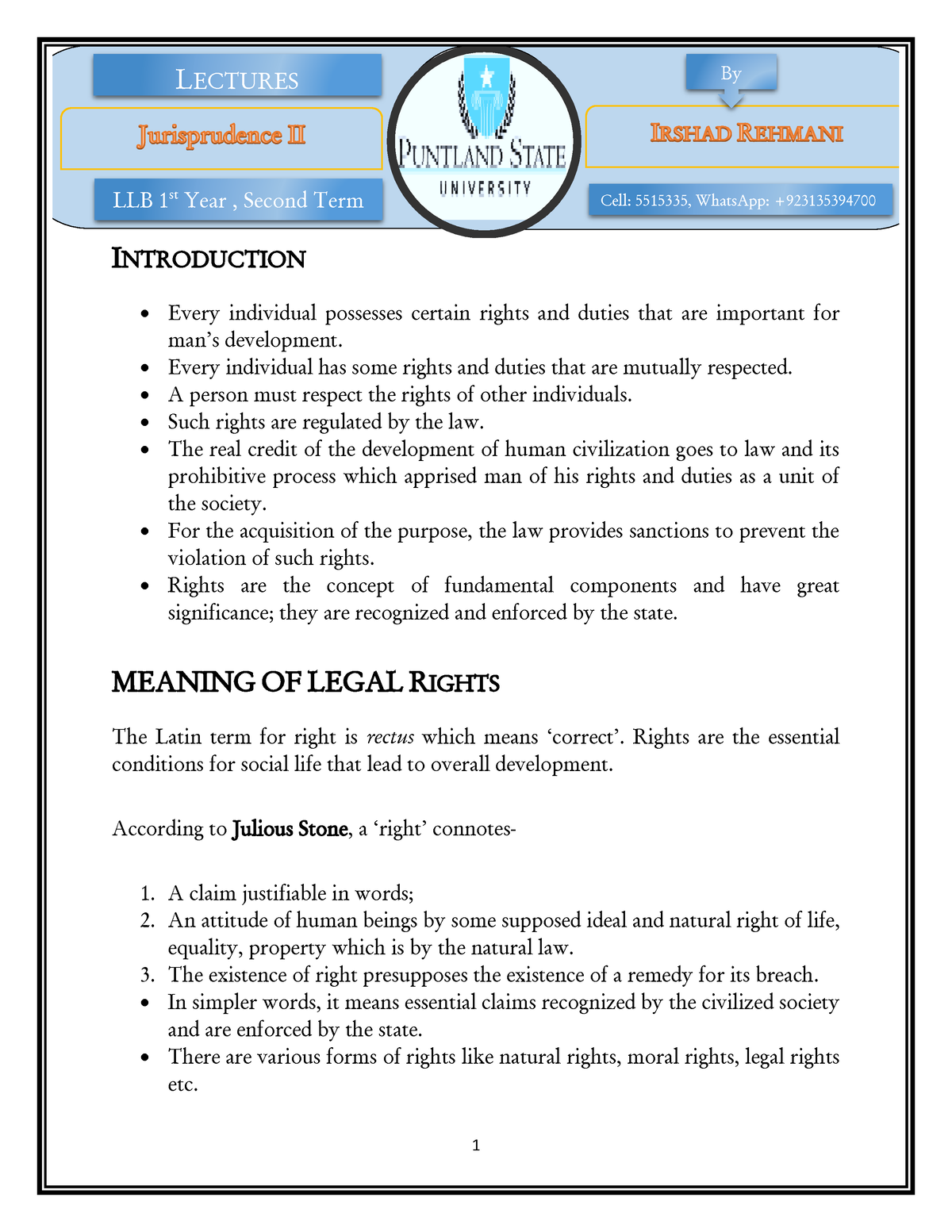 lecture-3-jurisprudence-this-lecture-is-about-legal-rights-its