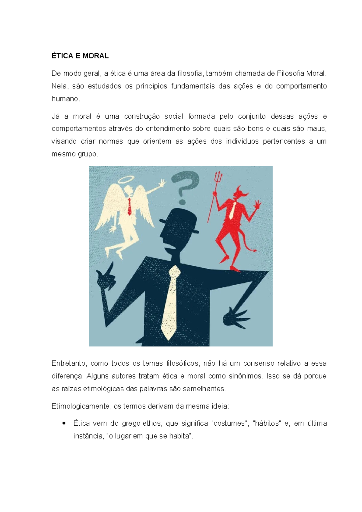 Ética E Moral - ÉTICA E MORAL De modo geral, a ética é uma área da ...