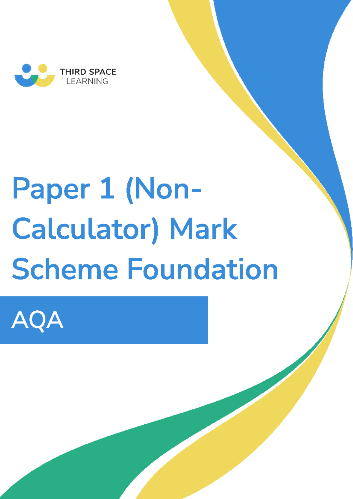 third-space-learning-paper-1-mark-scheme-foundation-aqa-paper-1