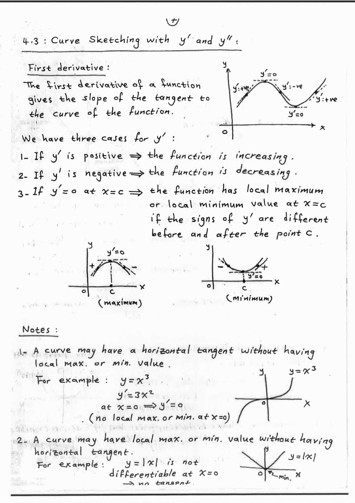 Calculus Practice Material Maxima Minima - Calculus 1 - Studocu