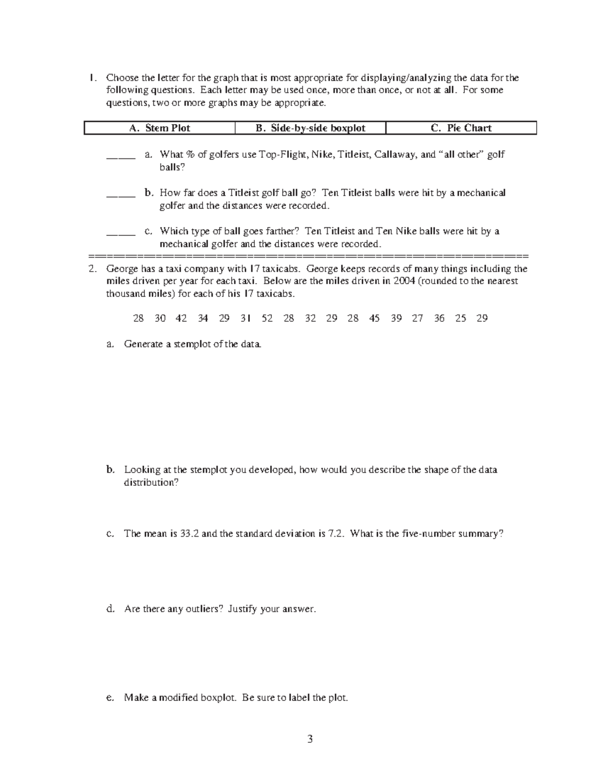 exam1review-matchgraph-3-choose-the-letter-for-the-graph-that-is-most