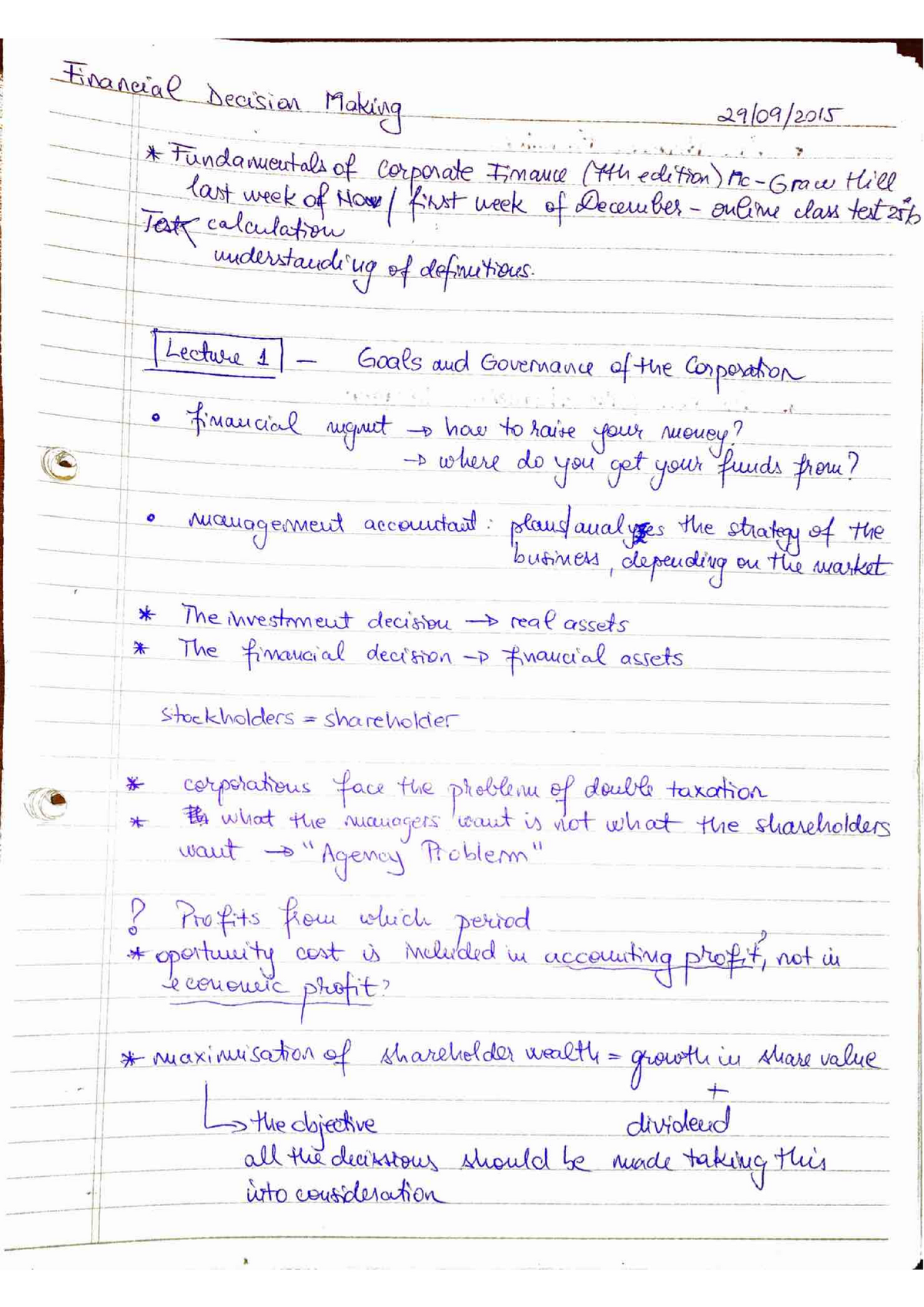 Lecture Notes, All Lectures, Handwritten - 2,015: Wenvmsihmm Asgds Arr 