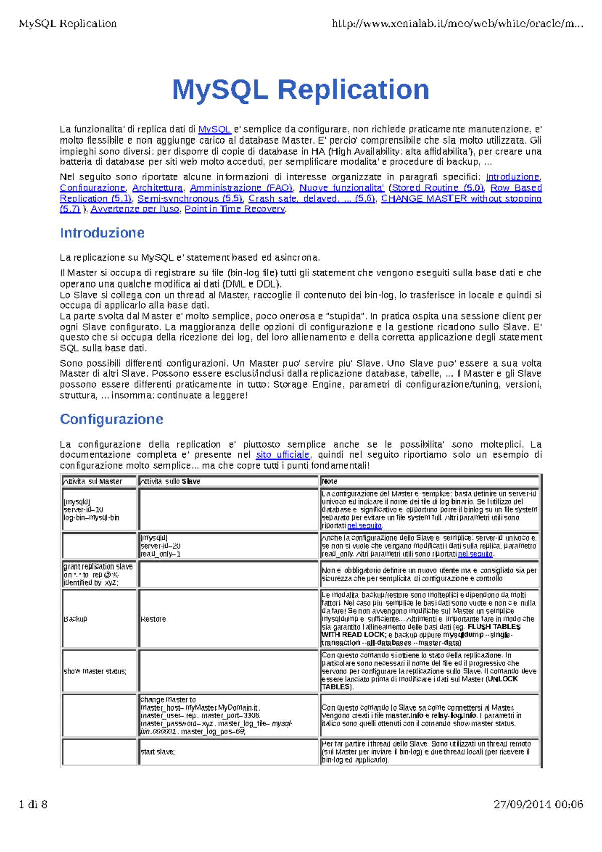 My Sql Replication - MySQL Tutorial - ☎ ☎ ☛ ☞ ☛ ☛ - Studocu