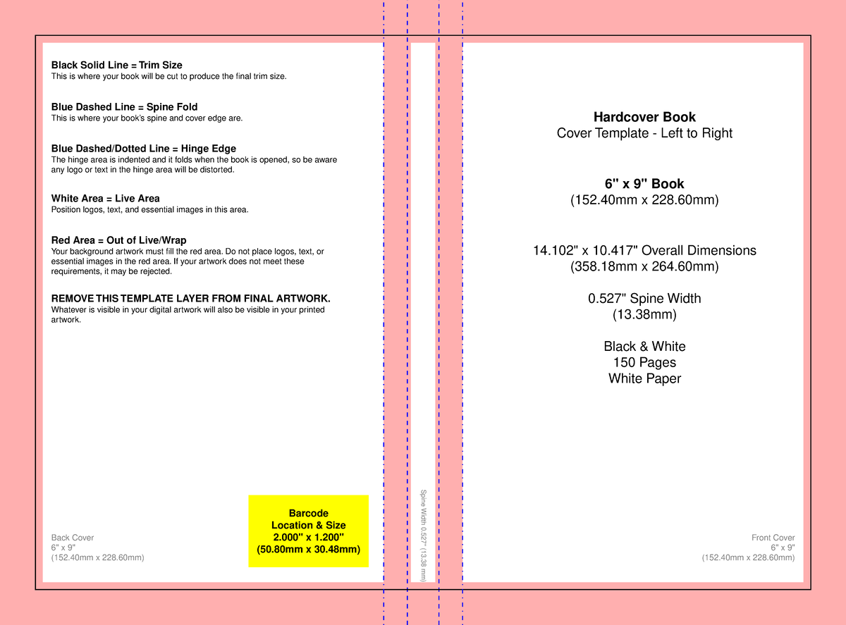 CASE Laminate 6 Bdbbsb Hardcover Book Cover Template Left to