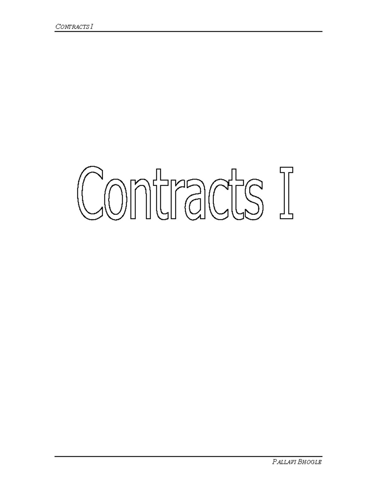 Contract Notes - ........ - - Studocu