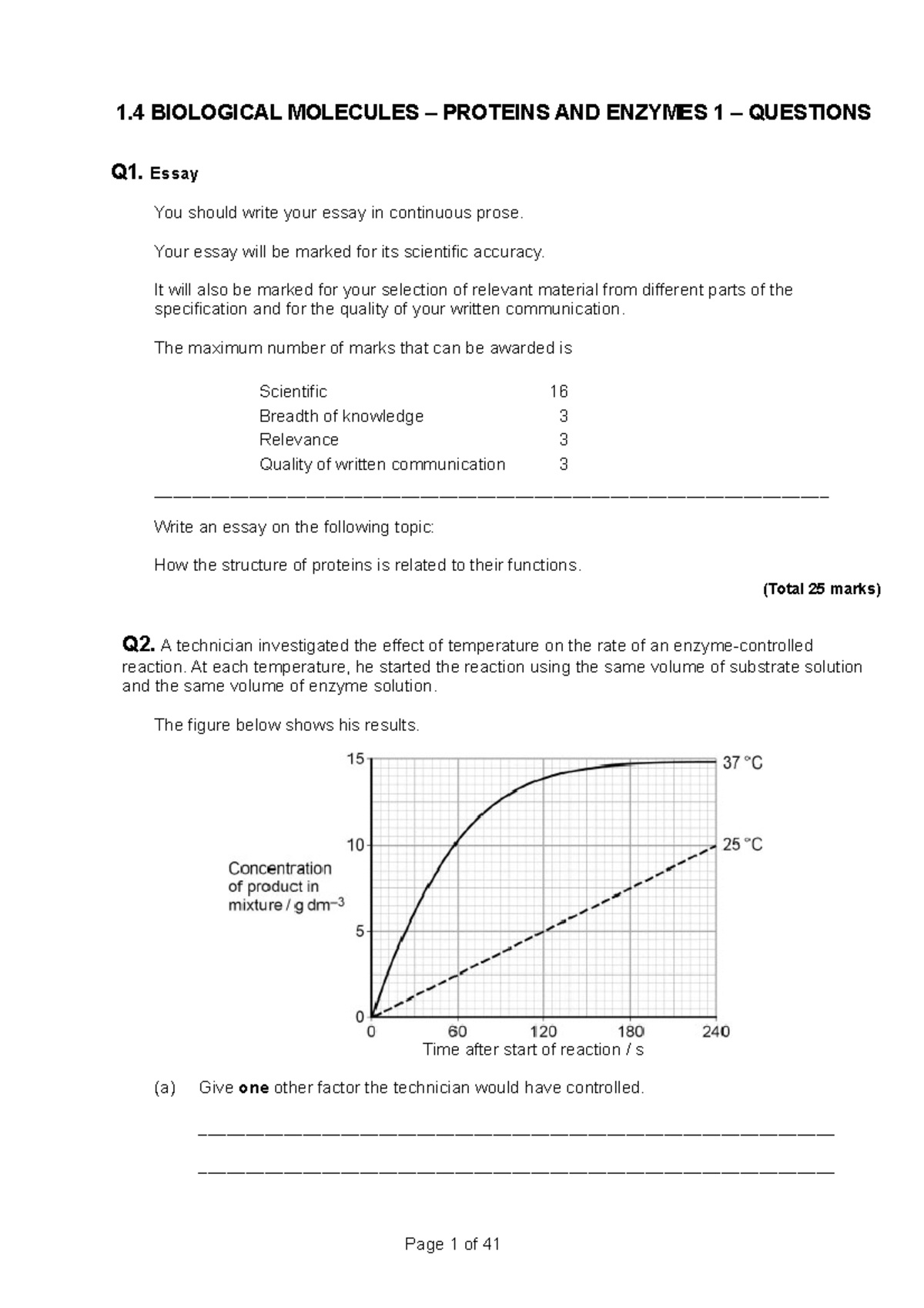 what is a q1 essay