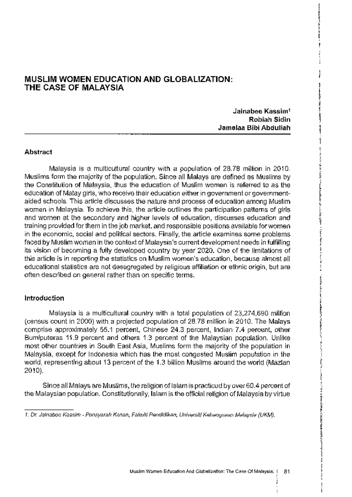 2011 International Journal OF Social Policy AND Society OPERATION