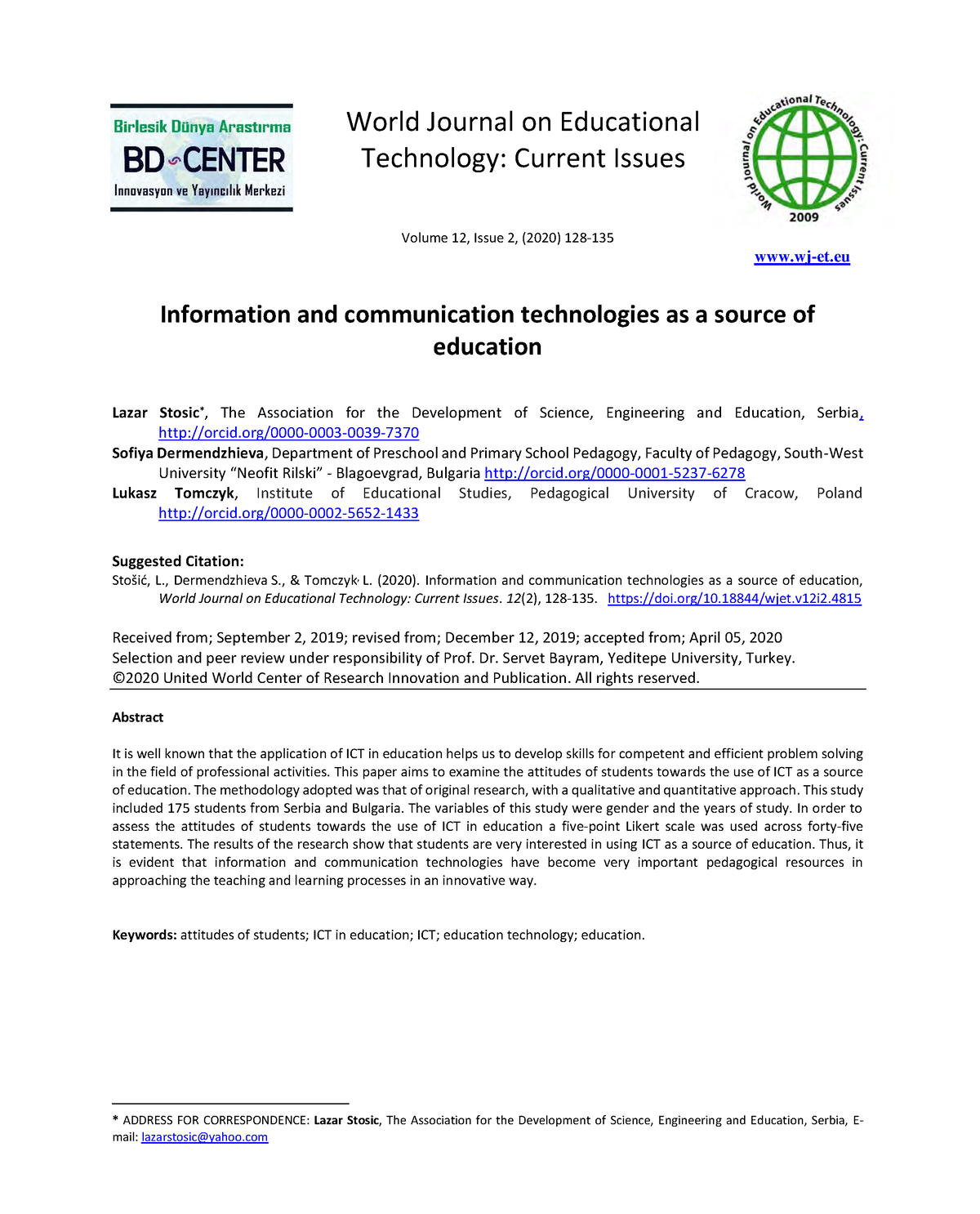 research proposal on ict in education