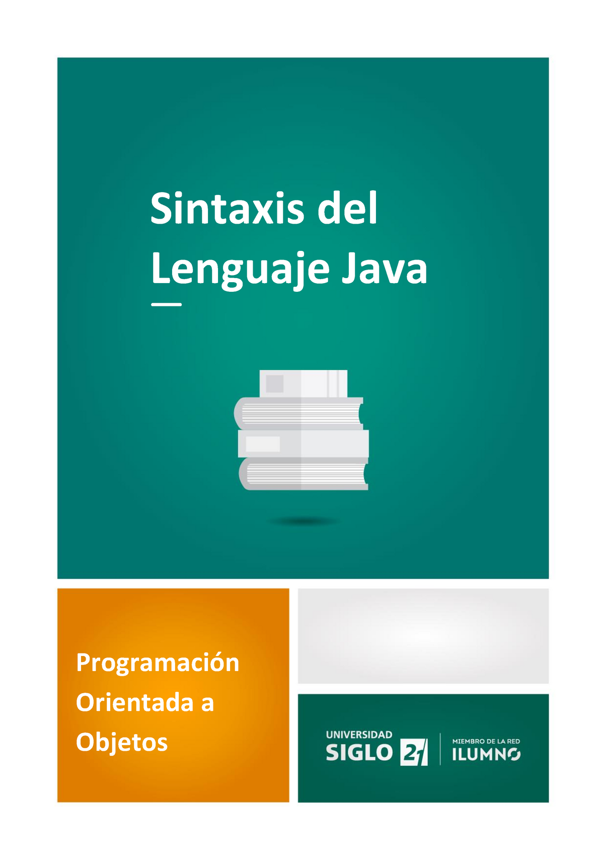 Sintaxis Del Lenguaje Java - Programación Orientada A Objetos Sintaxis ...