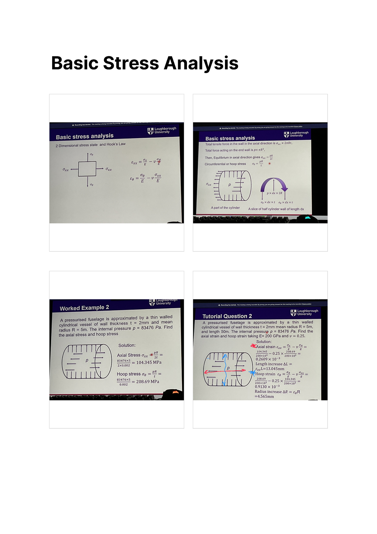 Basic Stress Analysis - 17TTA106 - Studocu