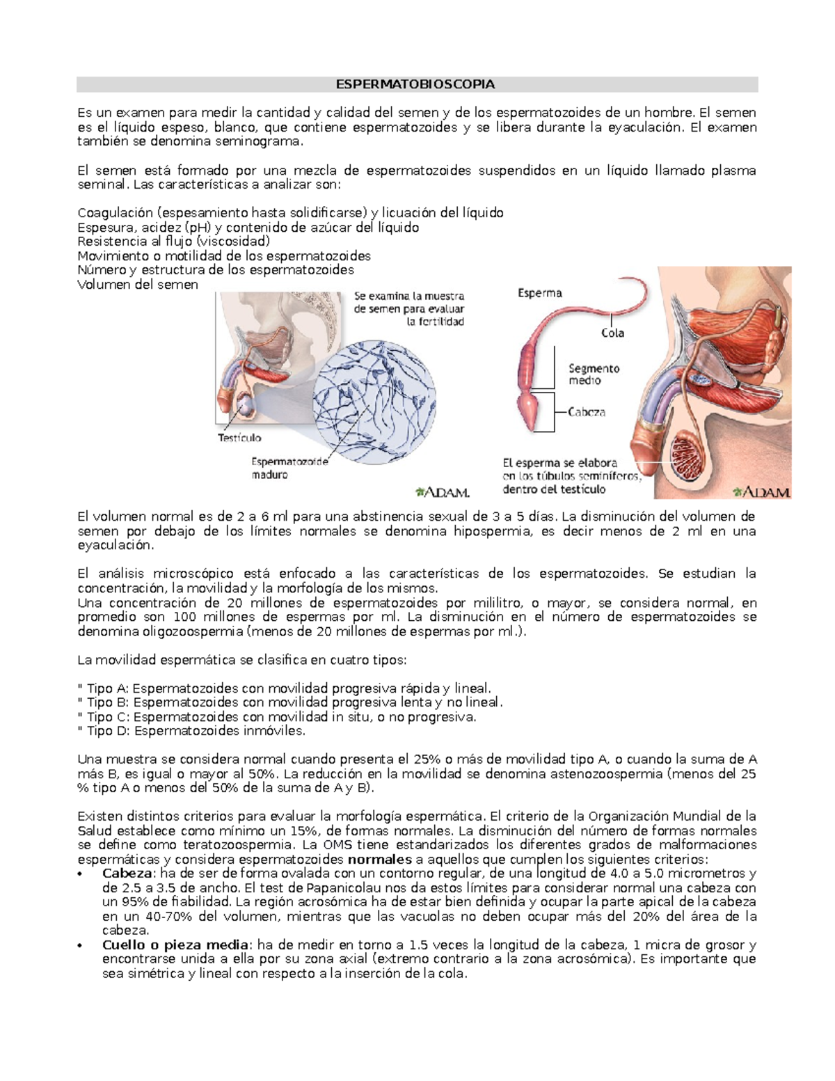 la prostatitis puede causar una reducción en la producción de esperma