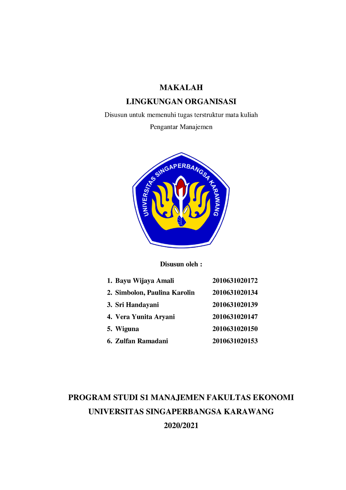 Makalah Lingkungan Organisasi (Kelompok 2) - MAKALAH LINGKUNGAN ...