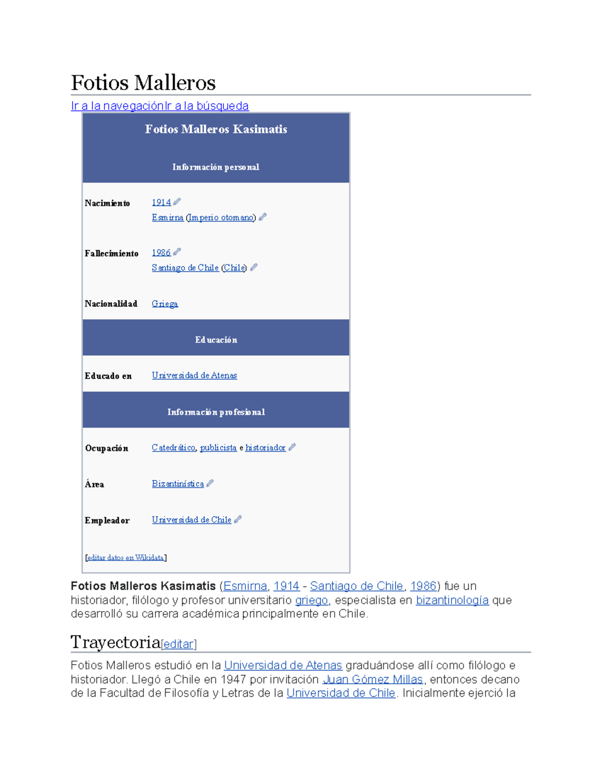 Fotios Malleros historia Fotios Malleros Ir a la navegaciónIr a la
