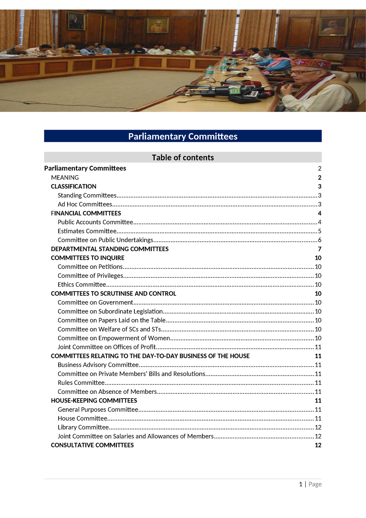 Parliamentary Committees Monika - Parliamentary Committees ...