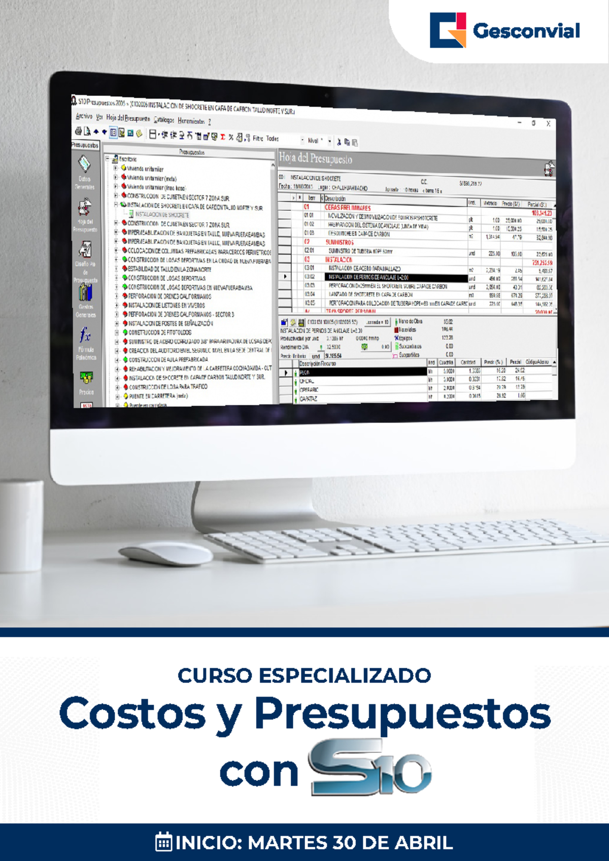 Temario - Costos y Presupuesto con S10 - Costos y Presupuestos con ...