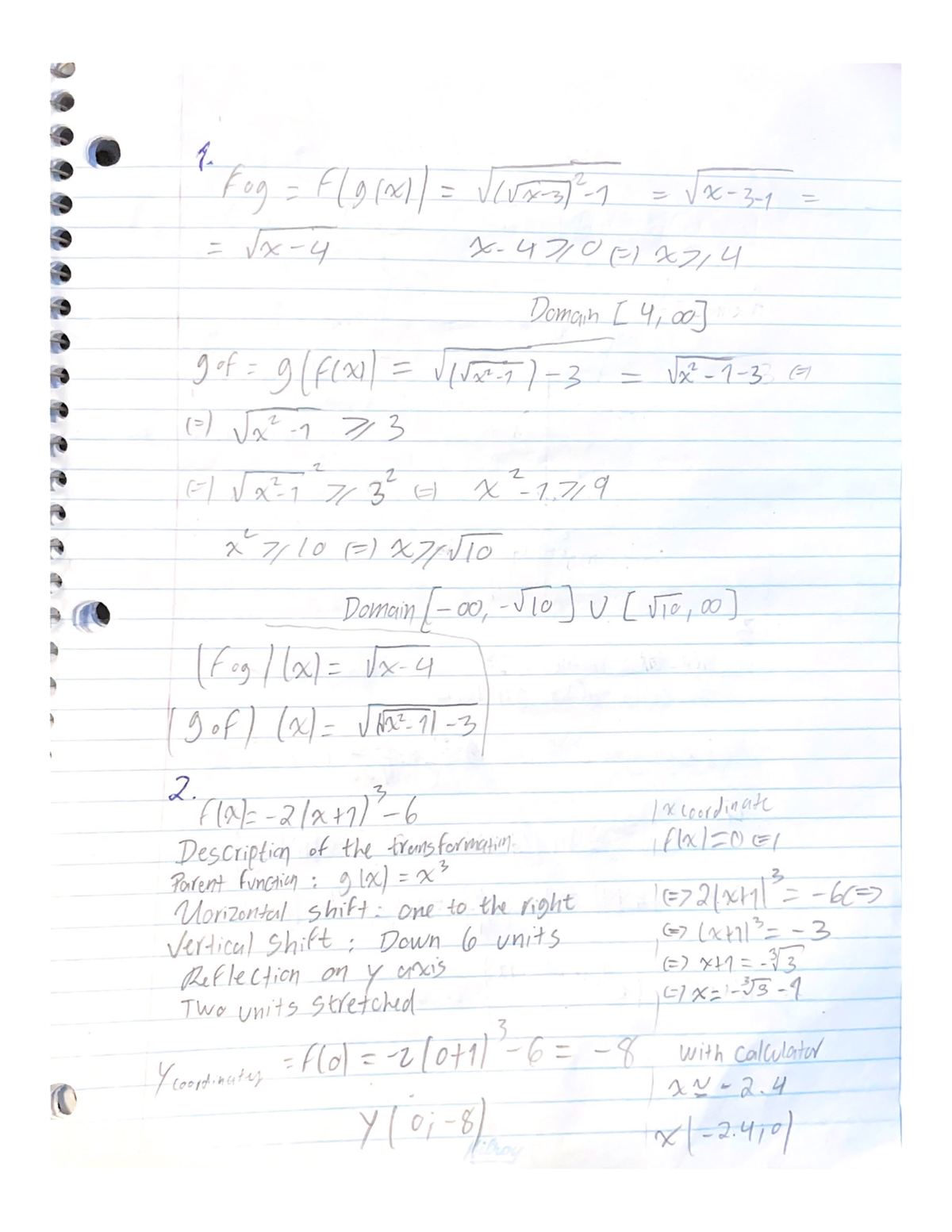 day 44 homework calculus