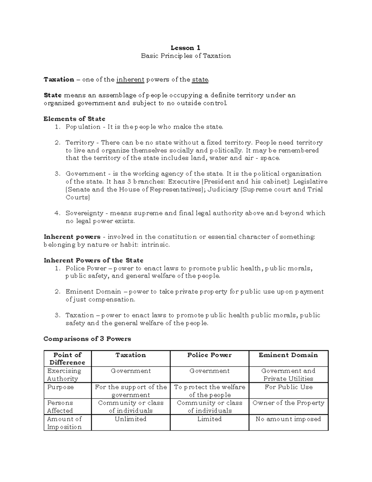 L1 Basic Principles Of Taxation (Chap1) - Lesson 1 Basic Principles Of ...