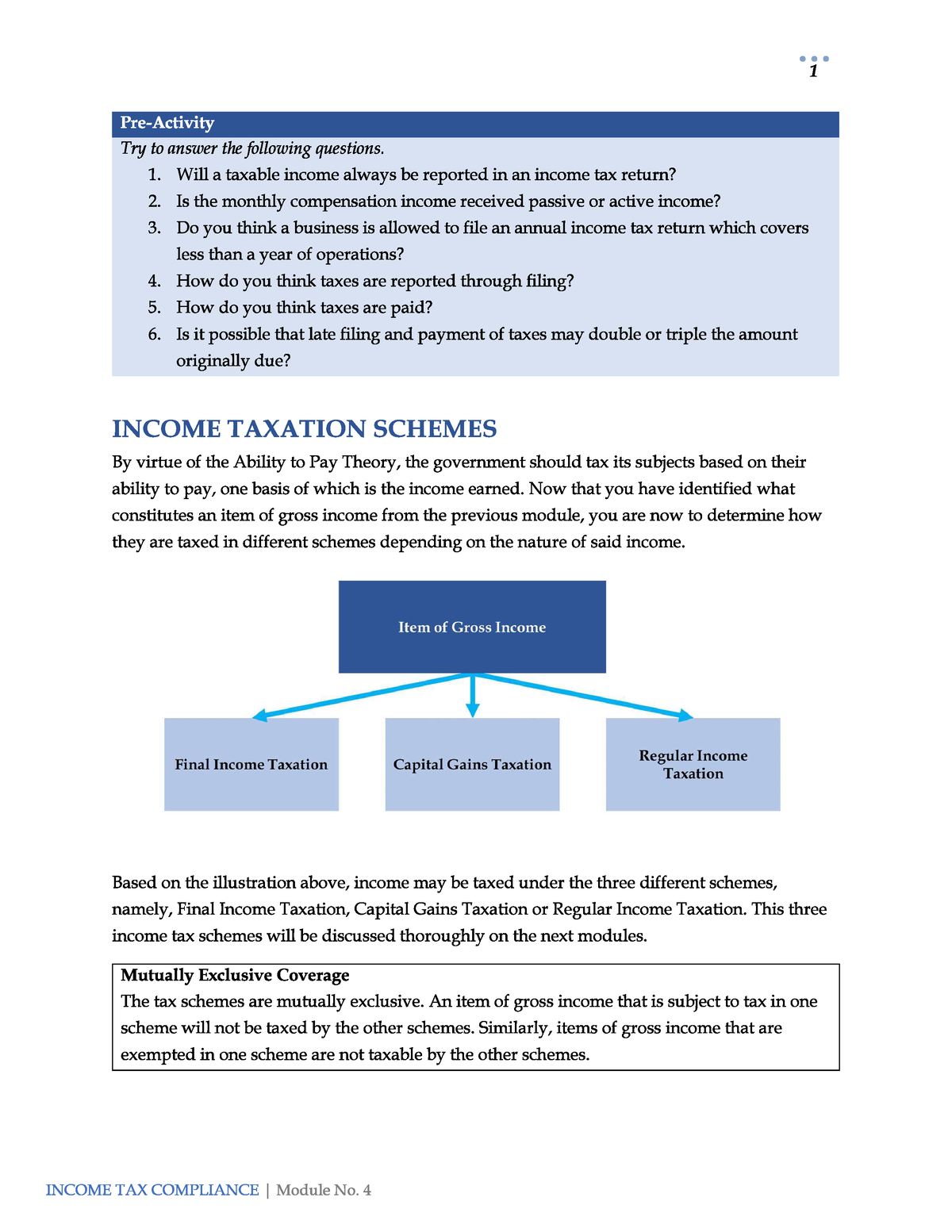 Module 4 - Income Taxation - Studocu