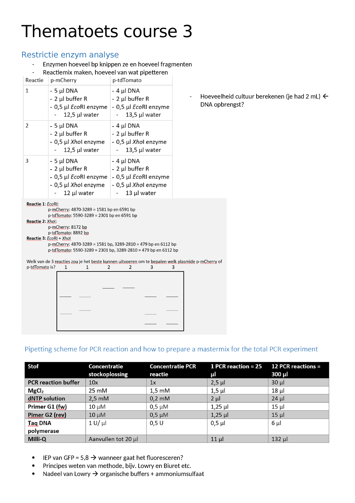 Thematoets Course 3 - Samenvatting Biologie En Medisch ...