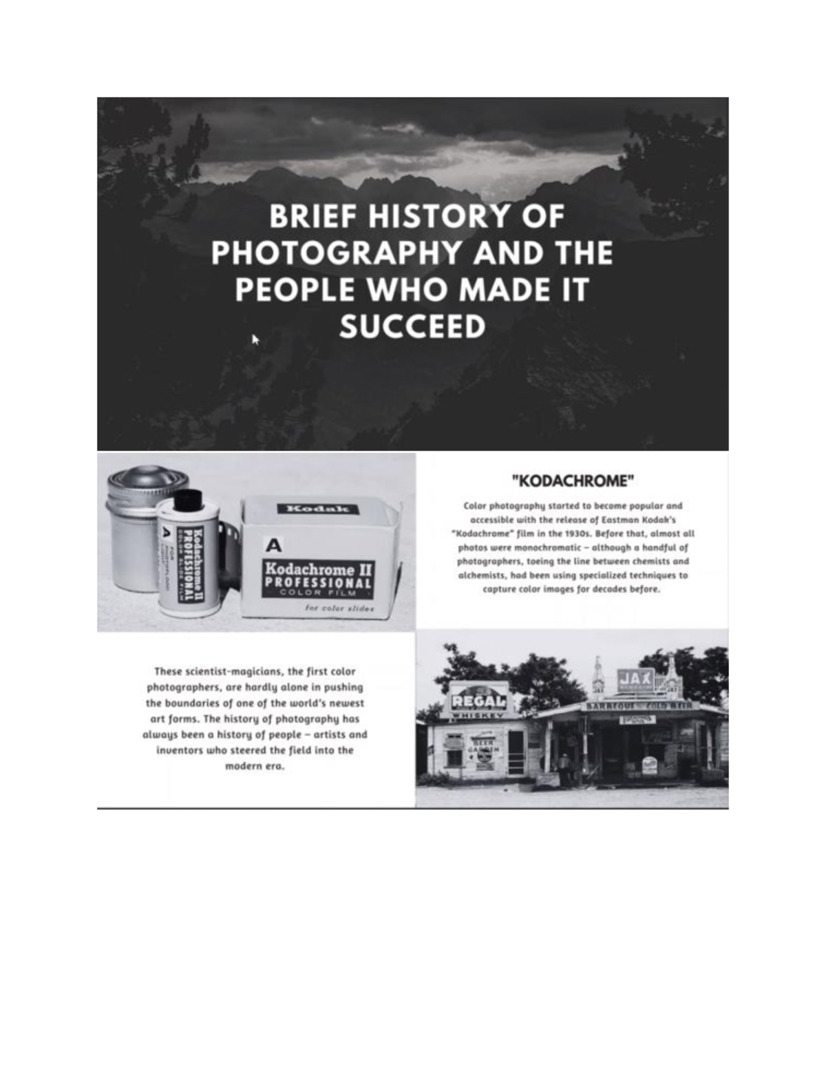 History of Photography - Digital Photography - Studocu
