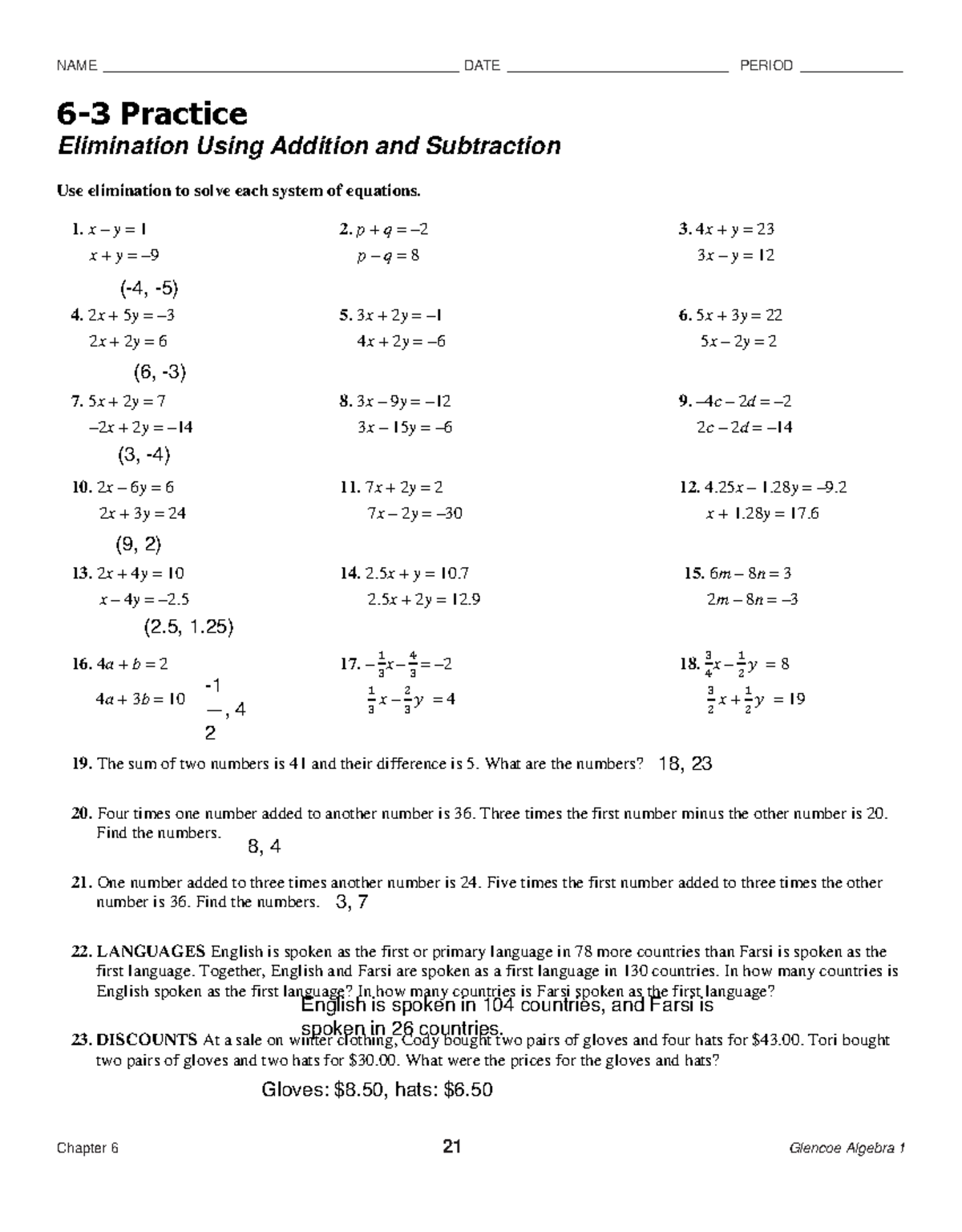 Homework+6-3 - NAME _____________________________________________ DATE