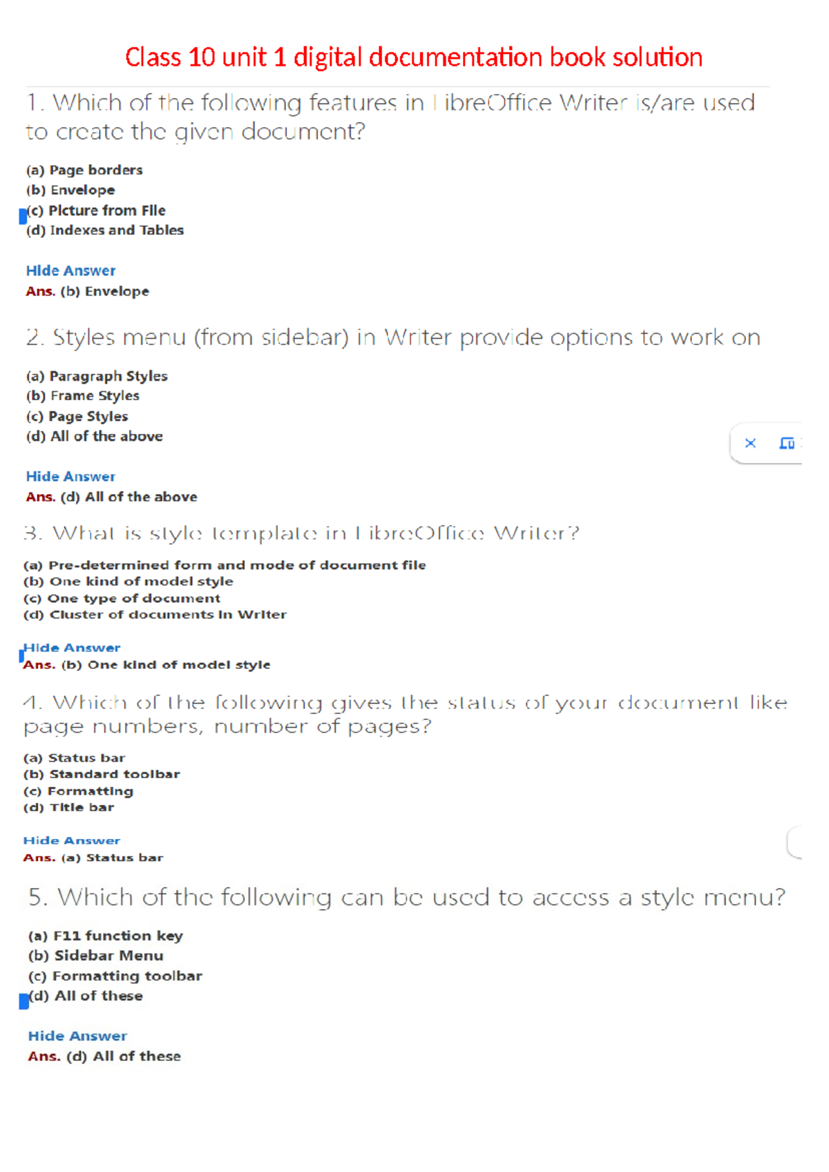 Ncert book solution - Notes Science - Computer Science SL - Class 10 ...