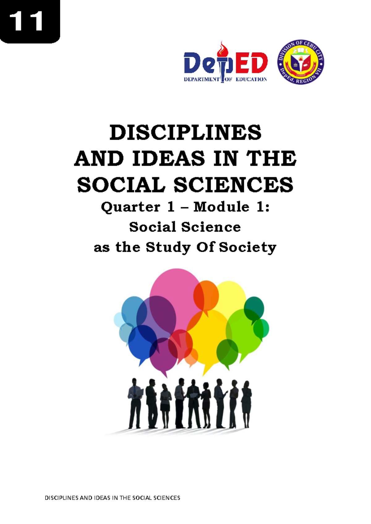 1 Q1 DISS - SDSCXCX - ####### DISCIPLINES AND IDEAS IN THE SOCIAL ...