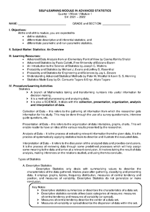DATA Collection AND Summation - DATA COLLECTION AND SUMMATION NOTATION ...