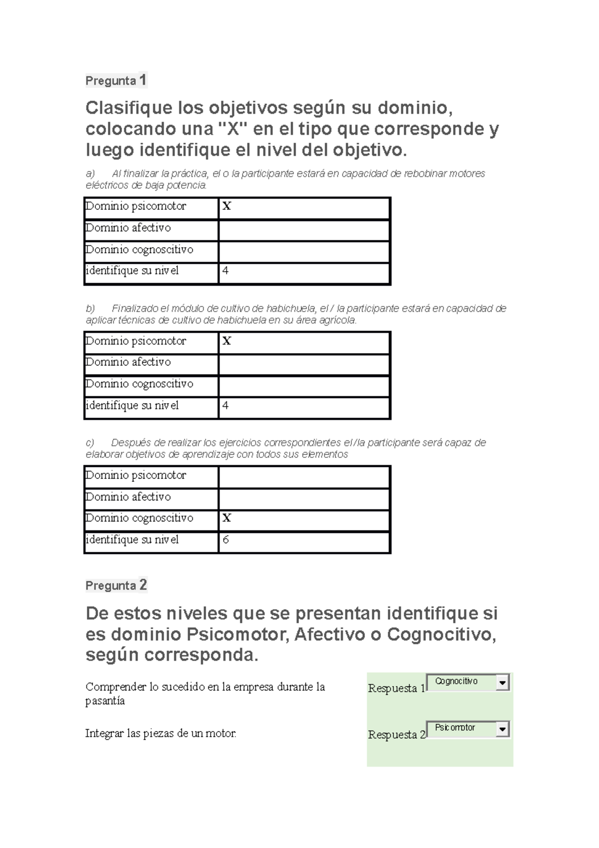 Actividad 2 Unidad 5 Facilitador Docente De Infotep - Pregunta 1 ...