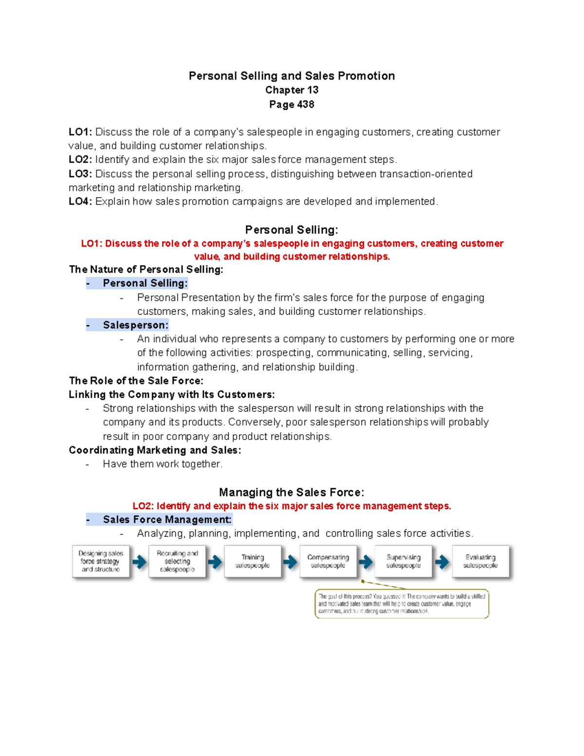 Marketing - Chapter 13 - Personal Selling and Sales Promotion Chapter ...