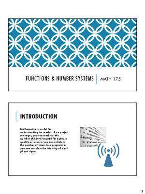 Math175 Supplement - FUNCTIONS & NUMBER SYSTEMS Calculator Worksheet ...