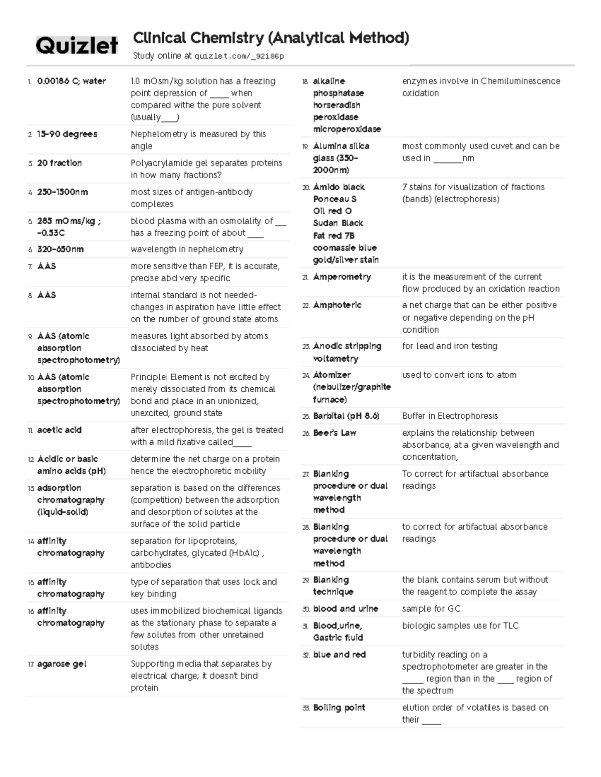 Quizlet (26) Medical Technology Studocu